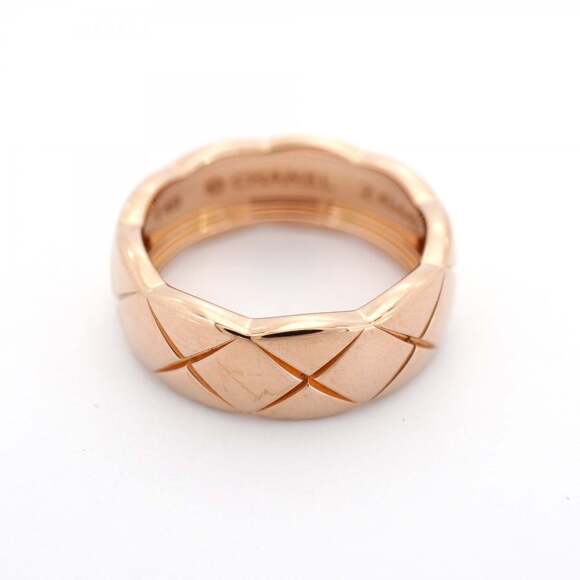 Chanel Coco Crush Ring, Beige Gold, 18KPG Pink Size 49, Women's - Picture 3 of 9